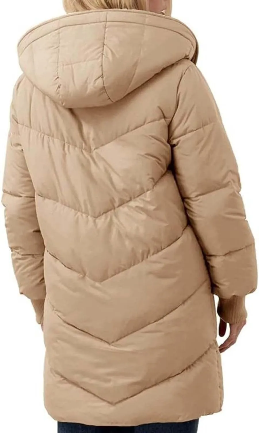 Women's Fall Fashion Winter Trench Coats Zip Up Stand Collar Wool Lined Jacket Coat Loose Button Down Plaid Coats