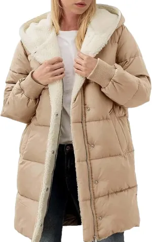 Women's Fall Fashion Winter Trench Coats Zip Up Stand Collar Wool Lined Jacket Coat Loose Button Down Plaid Coats