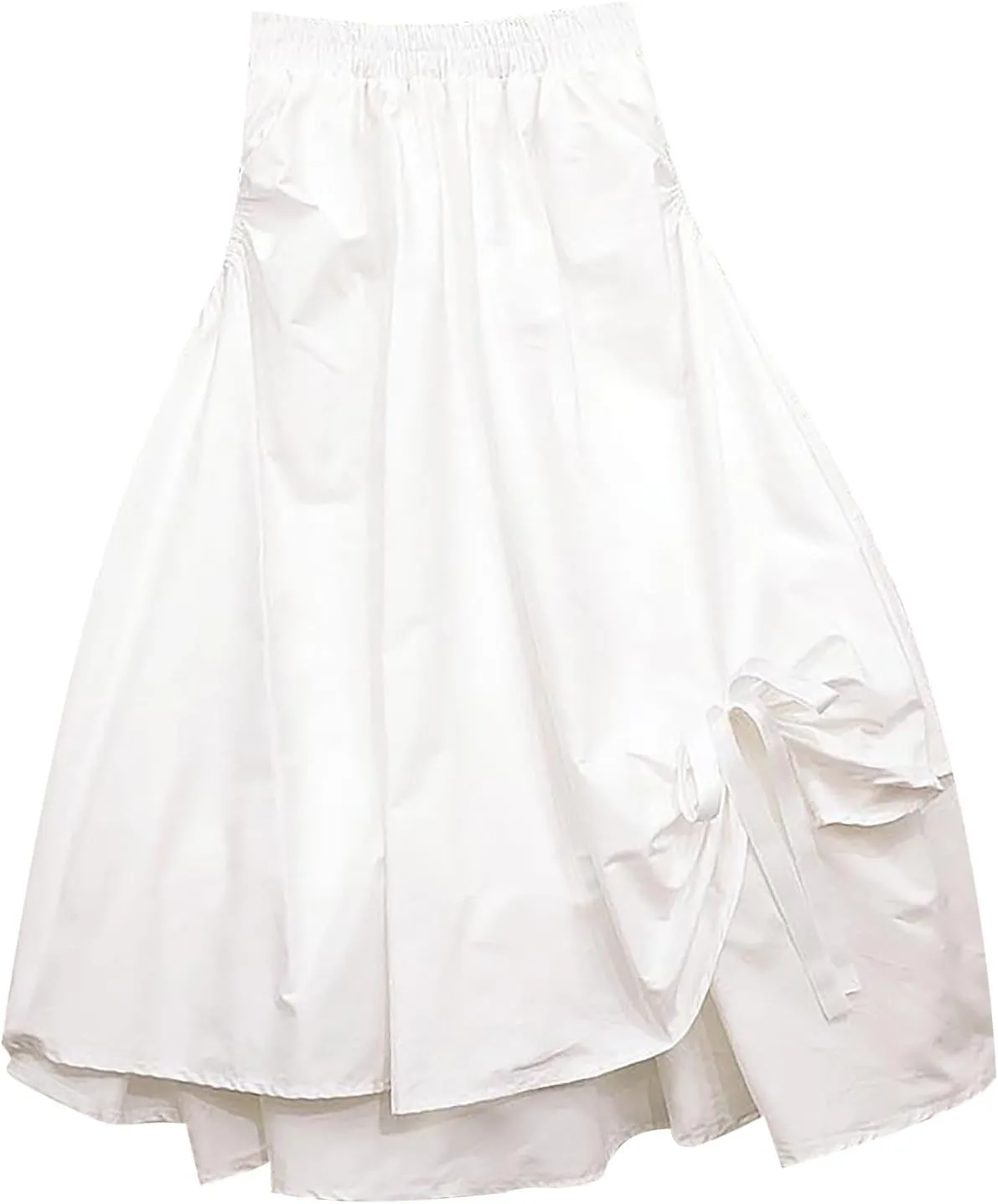 Womens Irregular A Line Midi Skirt with Big Swing Summer Casual Skirt Pencil Skirts for Women