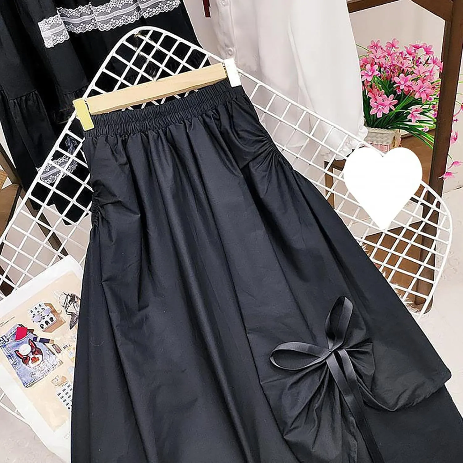 Womens Irregular A Line Midi Skirt with Big Swing Summer Casual Skirt Pencil Skirts for Women