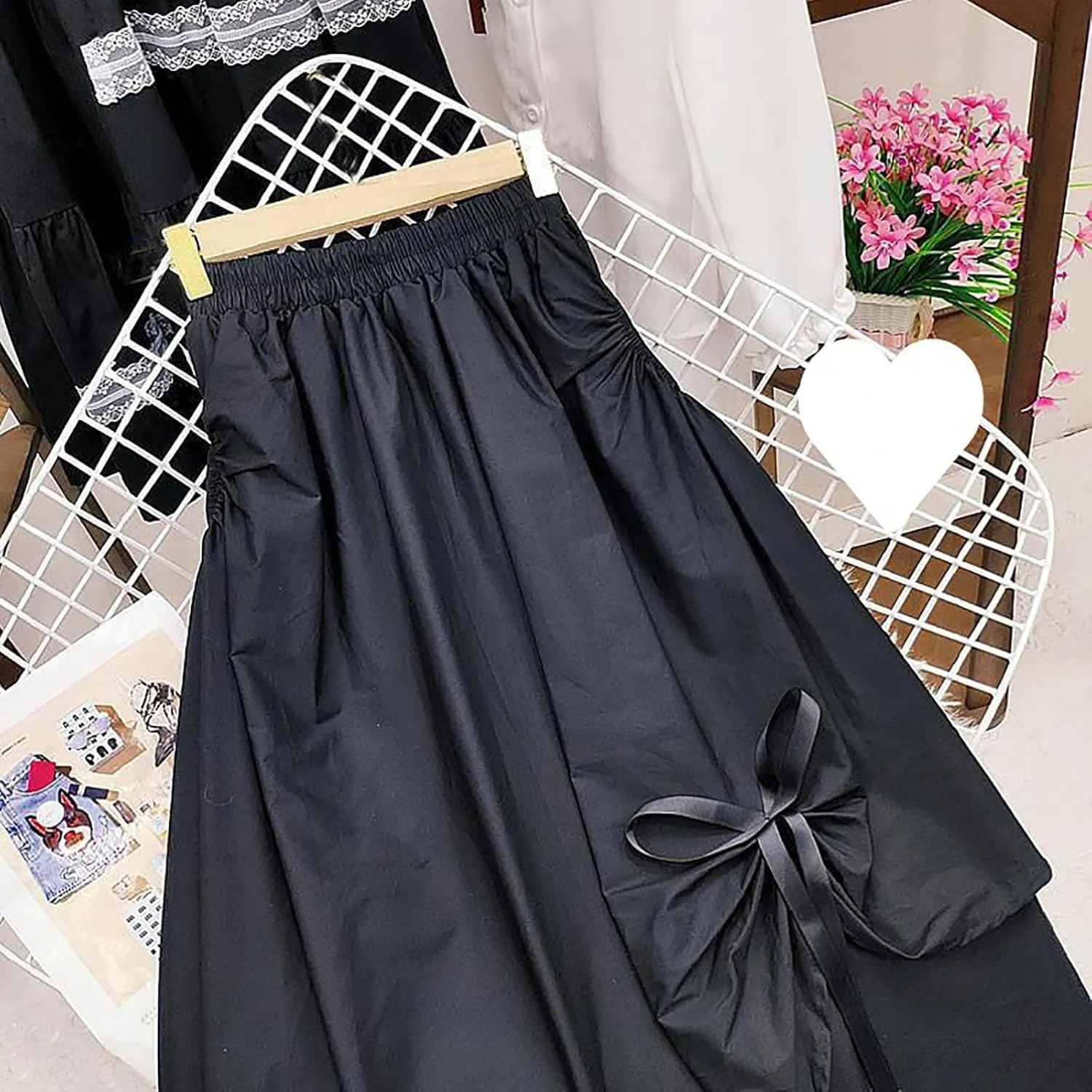 Womens Irregular A Line Midi Skirt with Big Swing Summer Casual Skirt Pencil Skirts for Women
