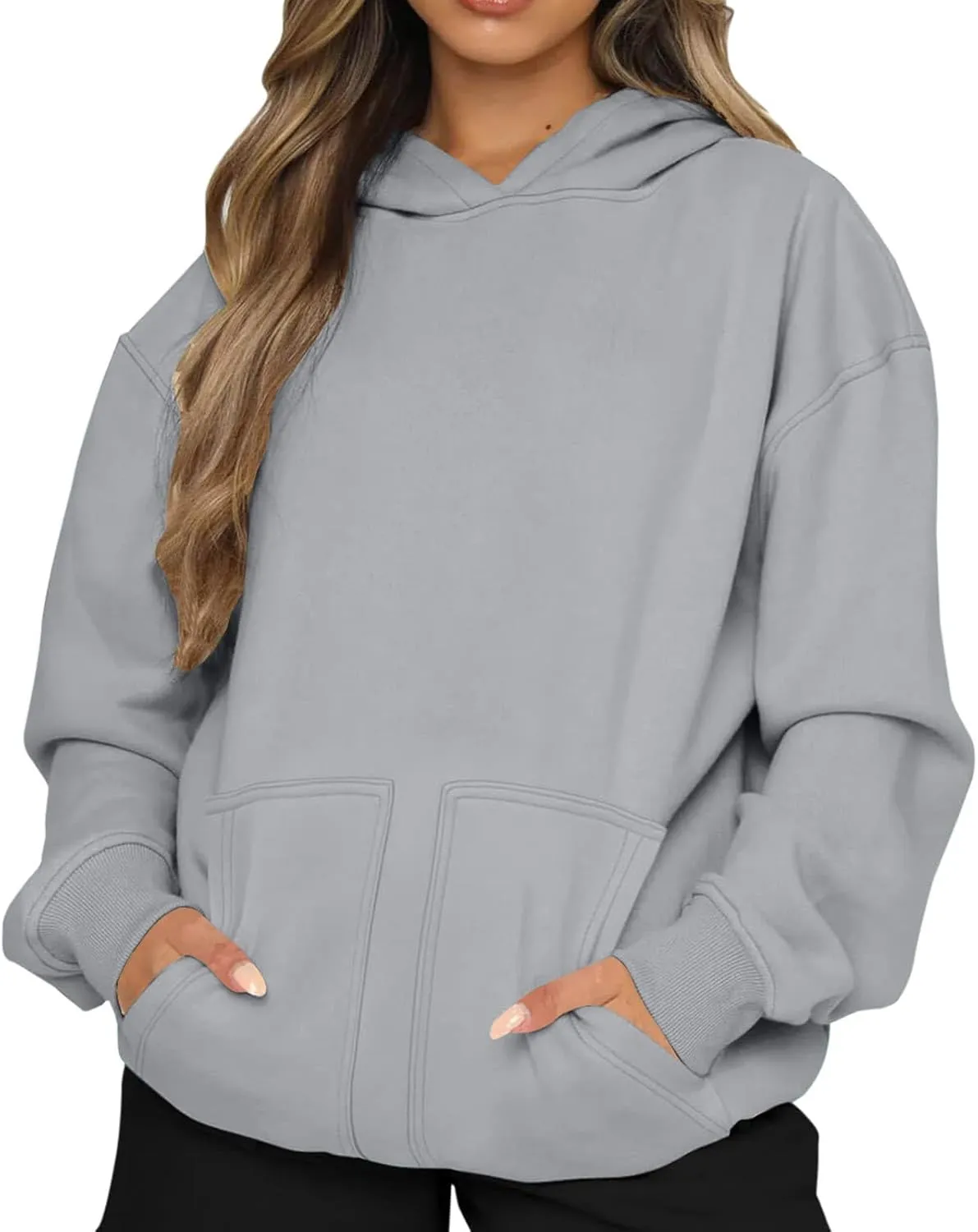 Womens Oversized Hoodies Sweatshirts Casual Long Sleeve Fleece Hooded Pullover Tops Fall Winter Clothes