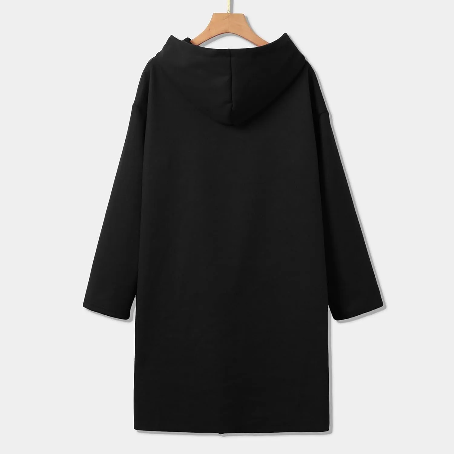Women's Trench Coat Elegant Plain Long Sleeve Zip Up Winter Jacket Lapel Fuzzy Fleece Casual Solid Color Jackets