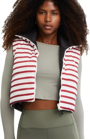 Xeoxarel Women's Crop Puffer Vest with Pockets (XS-XXL)