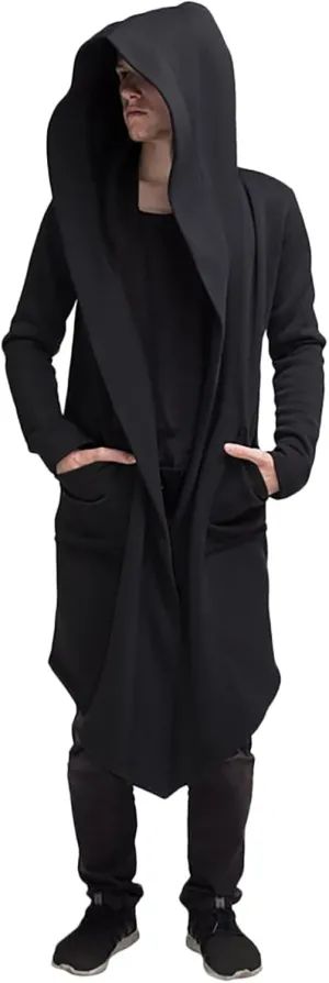 Ymosrh Light Rain Jacket Mens Men's Slim Long Hooded Cardigan Warm Woolen Coat Jacket Jackets for Men Waterproof